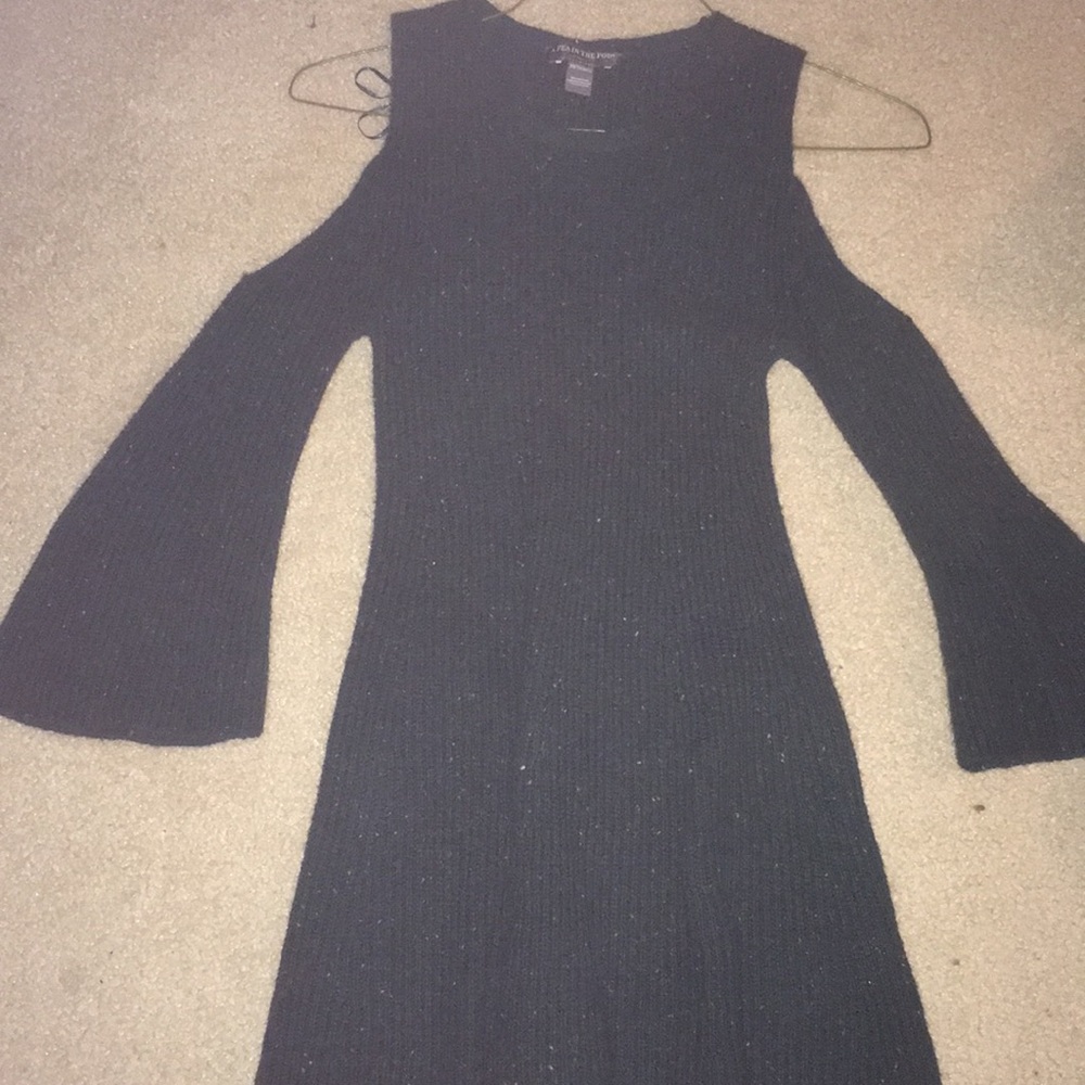 Cold shoulder sweater